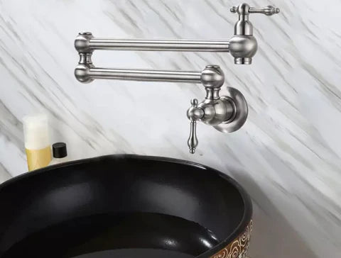 Brushed Nickel Antique Pot Filler #201772 - Image 3