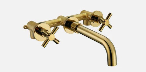 Gold Modern Basin 3 Hole Mixer #201759 - Image 4