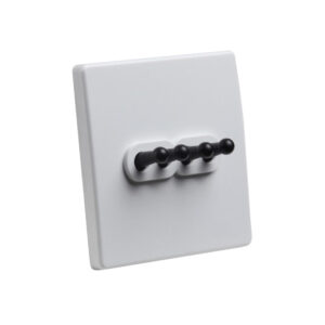 Classic White with black Toggle - 4 Levers
