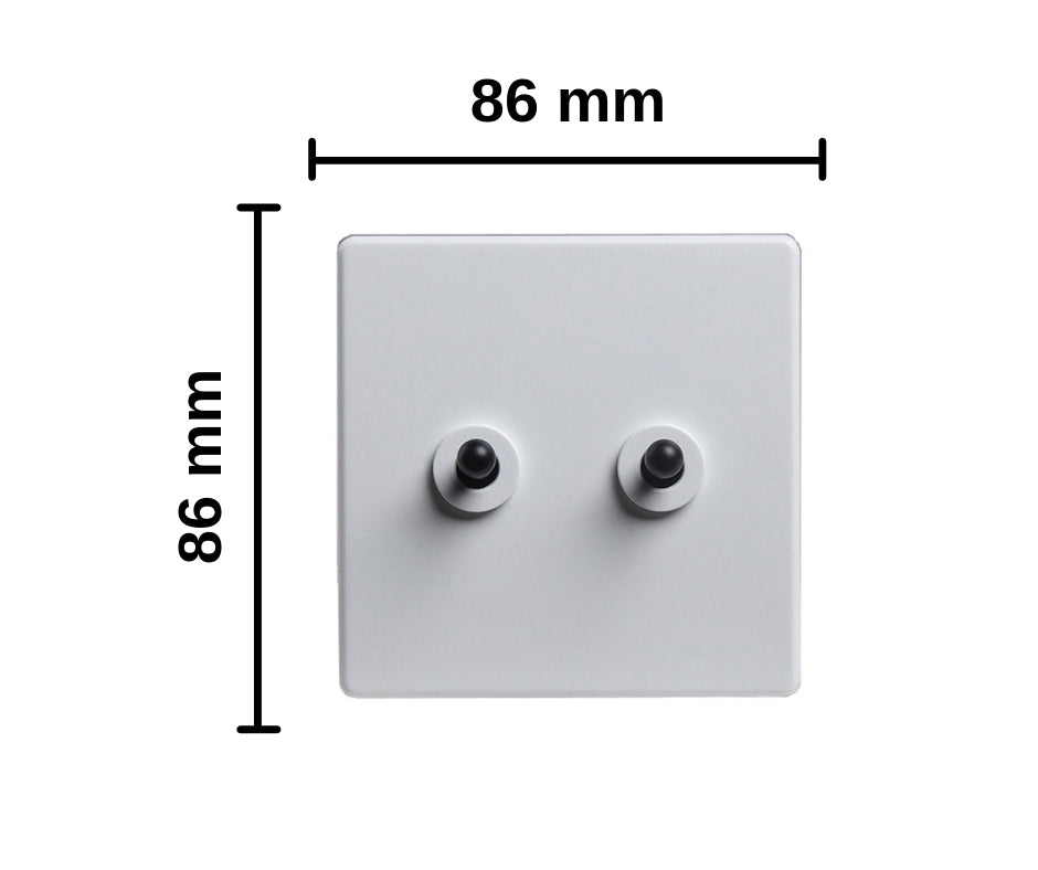 Classic White with black Toggle - 2 Levers - Image 3
